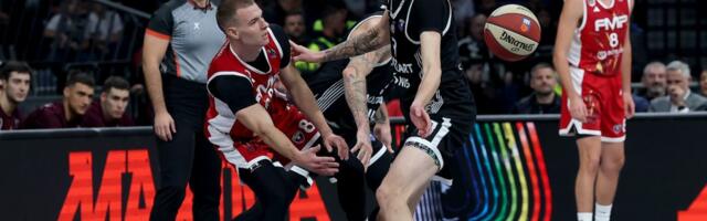 PARTIZAN PREŽIVEO: Crno-beli teškom mukom posle produžetaka pobedili FMP!