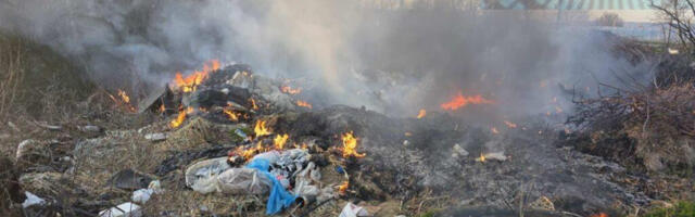 Požar na putu za Donje Stopanje