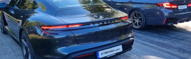 BMW M5 CS vs Porsche Taycan Turbo (VIDEO)