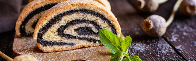 Štrudla sa makom, brusnicama i bademima