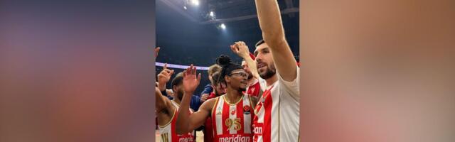 Kakve scene iz Arene: Košarkaši Zvezde slavili sa navijačima nakon velike pobede nad Efesom!