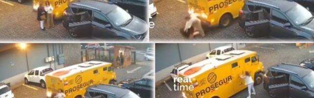 Jezive scene: Nije ih video, pa prešao preko njih oklopnim vozilom! Jedna žena se bori za život! (VIDEO)