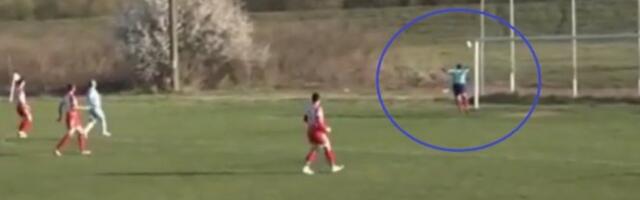 GOLČINA U SRBIJI SA 80 METARA! Fudbaleri očima nisu mogli da veruju! (VIDEO)