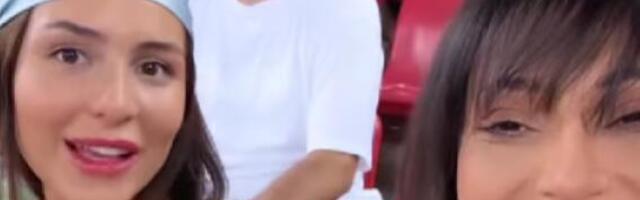 CECA IŠLA DA GLEDA ZETA, ON PODBACIO: Pevačica sa Anastasijom i Lidijom bodrila Gudelja sa tribina u Atini! (FOTO)