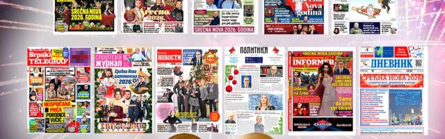 NASLOVNE STRANE PRAZNIČNIH TROBROJA: Prelistavanje štampe za 31. decembar, 1. i 2. januar