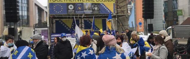Protest u Briselu: Dodik je probudio Bosance i Hercegovce širom svijeta