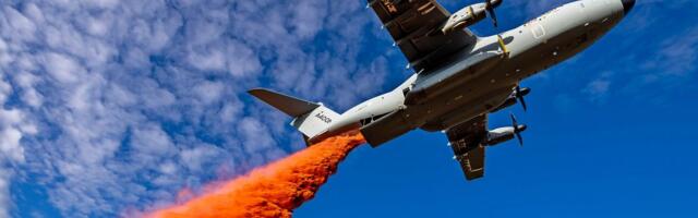 Bačen u vatru: Airbus A400M prvi put gasi požar, može da izbaci do 20 tona
