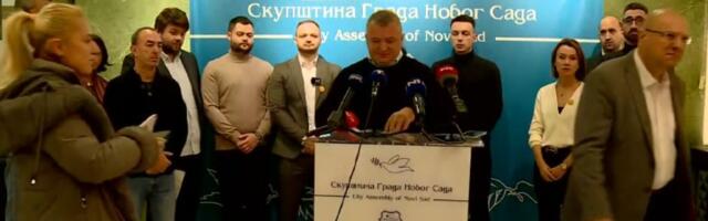 Novosadska opozicija predala zahtev za razrešenje gradonačelnika Novog Sada Milana Đurića
