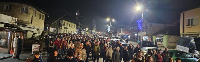 Sinoć održan protest u Čajetini -Zajedno za pravdu i budućnost