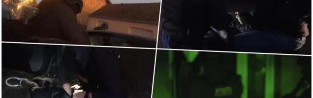 IZVUKLI GA IZ KOLA I BACILI NA ZEMLJU! Pogledajte kako je uhapšen piroman s Novog Beograda - provalio u kafić i zapalio ga (VIDEO)