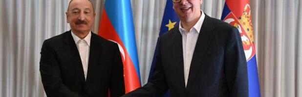 VUČIĆ STIGAO U BAKU: Slede sastanci sa Alijevim i predstavnicima nekih od najvećih azerbejdžanskih kompanija (FOTO)