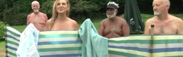 Prilog s nudistima: Gola i reporterka (VIDEO)