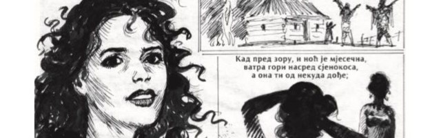 „Горски вијенац“ у стрипу: Моника Белучи као лепа снаха Милоњића бана