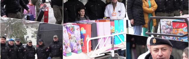 NIŠKA ŽANDARMERIJA VEĆ 13 GODINA DAJE LEKCIJU O HUMANOSTI: 112 paketića podeljeno je najmlađim pacijentima Univerzitetskog kliničkog centra!