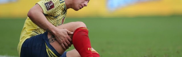 Sevalo u svlačionici Kolumbije, Hames i Lerma u klinču