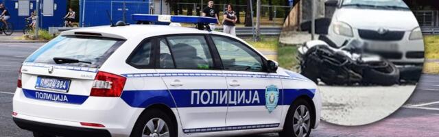 Haos kod Požege: Auto oborio motor, delovi rasuti po kolovozu (FOTO)