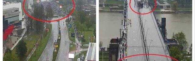 ONI MALTRETIRAJU CEO BEOGRAD: Slike koje jasno govore o tome koliko blokadera blokira Brankov most (FOTO)