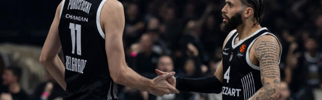 Ples Vošingtona i ledeni Poku: Ovo je snimak sa treninga Partizana koji je postao viralan (VIDEO)