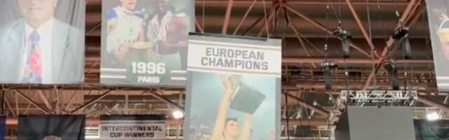 Isplivao snimak: Evo kako je Bodirogina slika skinuta sa svodova OAKA arene /VIDEO/