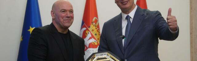 Aleksandar Vucic meeting with UFC delegation led by Dana White
