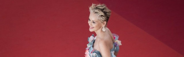 Iz rajskog vrta: Šeron Stoun u cvetnoj haljini na Filmskom festivalu u Kanu