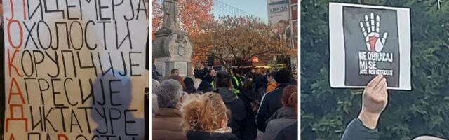 Protest u Mladenovcu: Prepune ulice (FOTO, VIDEO)