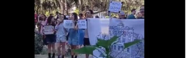 "Policajci ga onako nose i cimaju - KRIMINALNO": Skup podrške maturantu Božu Vasoviću