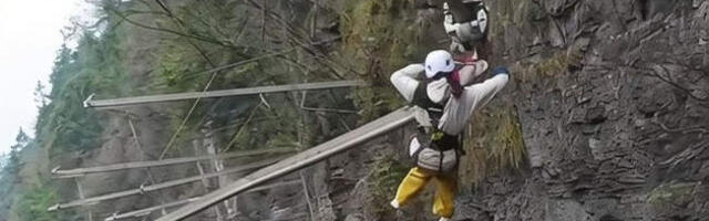 Samo za najhrabrije: Ziplajn iznad ponora od kog zastaje dah postao viralna atrakcija (VIDEO)