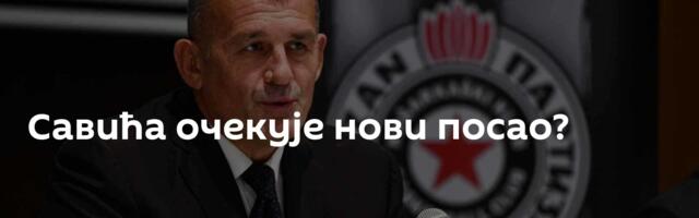 Савића очекује нови посао?