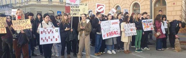 Sa današnjeg protesta upućen poziv Zrenjanincima da podrže novu studentsku akciju