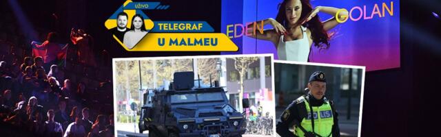 Oklopna vozila i hekleri zbog probe predstavnice Izraela na Evroviziji! Pogledajte stanje oko arene u Malmeu