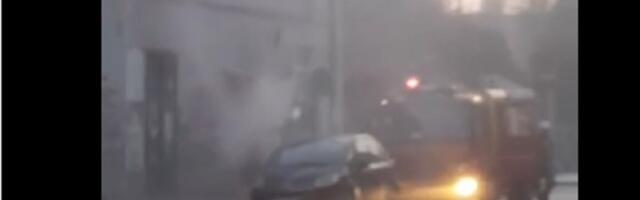 Požar u centru Pančeva: Zapalila se pekara (VIDEO)