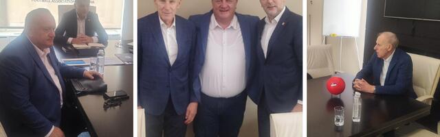 Gradonačelnik Leskovca na sastanku sa rukovodstvom Fudbalskog saveza Srbije