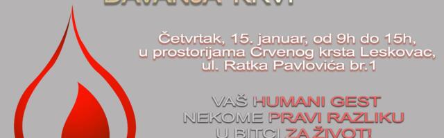 Dajte krv sutra, zalihe na minimumu