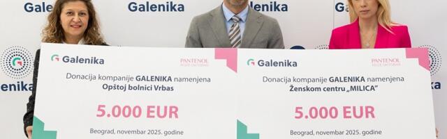 Galenika donirala sredstva Opštoj bolnici u Vrbasu i Ženskom centru ,,Milica’’
