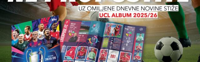 SPEKTAKULARNI POKLON STIŽE UZ KURIR! SAMO U SREDU 10. DECEMBRA PREUZMITE UCL ALBUM 2025/26 I URONITE U NOVU ERU LIGE ŠAMPIONA!
