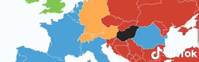 Nova karta Evrope izazvala lavinu komentara na internetu: Ceo Balkan u crvenom, na mestu Srbije broj 44