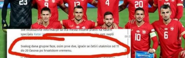 BRUKA I SRAMOTA! Tajkunski portal pozvao Srbe da po hrvatskom vremenu prate Mundijal (FOTO DOKAZ)