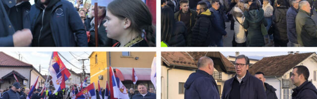 OVAKO JE UROVICA DOČEKALA PREDSEDNIKA VUČIĆA! Došla reka ljudi, vijore se srpske zastave, pripremljena i pogača (VIDEO)