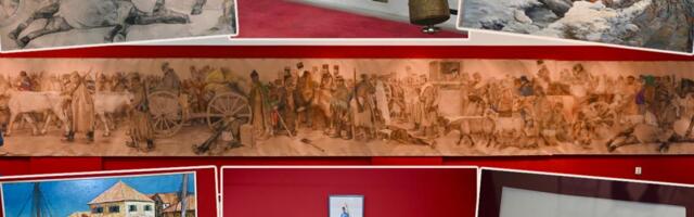 Serbia sees for the first time a hidden drawing of the Albanian Golgotha measuring 13 metres: The Military Museum unveils a work banned for decades (PHOTO)