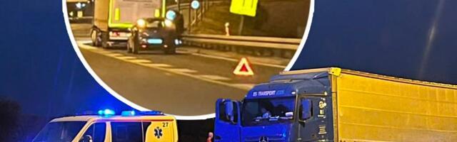 Drama u tunelu Lipak: Vozač izgubio kontrolu nad kamionom, jedva uspeo da ga obuzda, stigla i Hitna