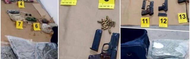 ZAPLENJENO SKORO 20 KILOGRAMA DROGE I GOMILA ORUŽJA U NOVOM SADU: Uhapšen mladić, garaža mu bila krcata (foto)