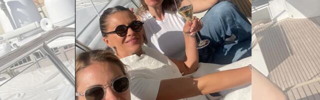 FILMSKA SCENA! Melina nakon venčanja počastila drugarice ŠAMPANJCEM NA JAHTI - Svi primećuju veliku promenu na njoj! (FOTO)