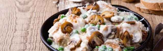 Brzo i kremasto: Grašak sa šampinjonima u pavlaci