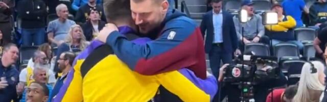 Bratski pozdrav Nikole Jokića i Luke Dončića! Oduševili su navijače (VIDEO)