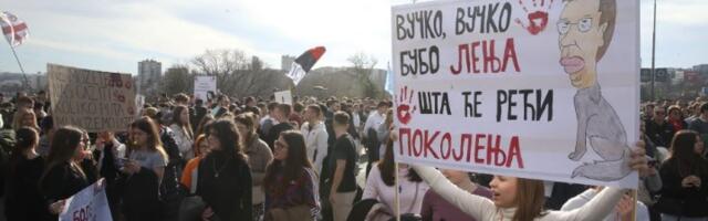 Transparent sa likom Željka Obradovića na blokadi Autokomande (FOTO)