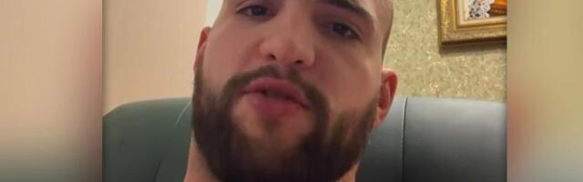 Bez majice zavaljen u fotelji, tetovaže u prvi plan: Veljko se oglasio iz Rusije, ženama nije dobro od kadrova