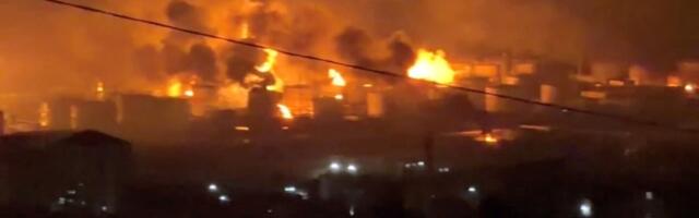 Ukrajinski napad dronovima izazvao požar na ruskom naftnom terminalu u Crnom moru