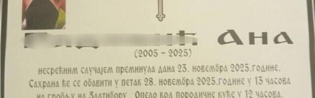 DANAS JE JEDAN OD NAJTUŽNIJIH DANA NA ZLATIBORU Porodica ispraća studentkinju Anu koja je tračno nastradala kod Čačka