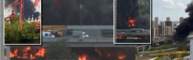 (VIDEO) Gori Moskva! U blizini Kremlja odjeknula snažna eksplozija: Pakleni dim se nadvio nad Rusijom